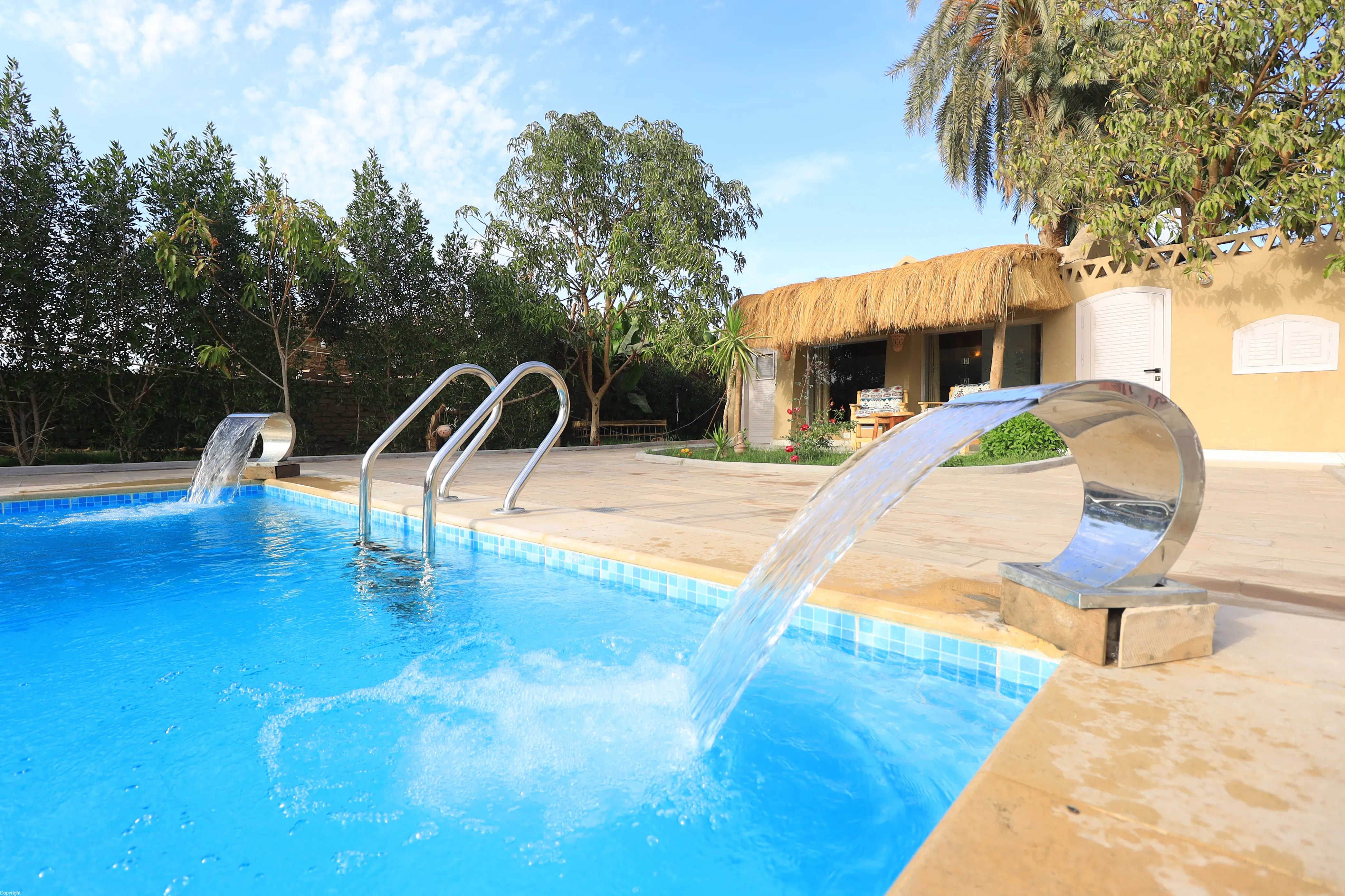 Poolside Sunbathing Luxor Egypt